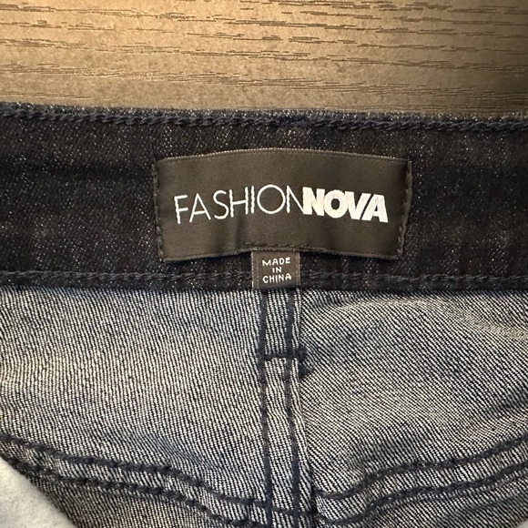 Fashion Nova Black and Gray Boot Cut Jeans - Picture 3 of 13